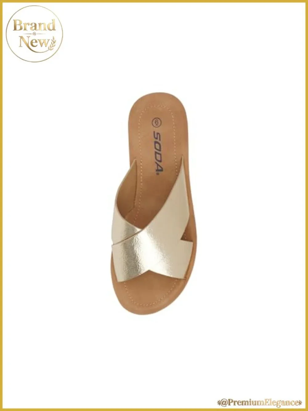 Open Toe Flatform Platform Crisscross Band Slide Sandals